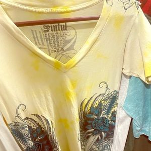 Yellow Sinful t-shirt